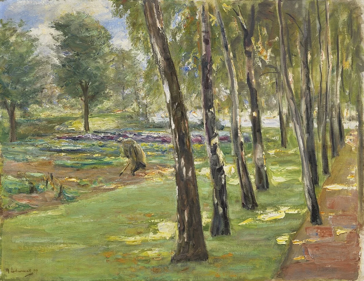 Il viale di betulle nel giardino di Wannsee 1919